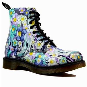 RARE Doc Martens Floral Drip boots 1460